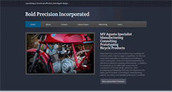 Desktop Screenshot of boldprecision.com