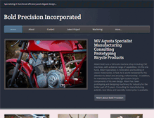Tablet Screenshot of boldprecision.com